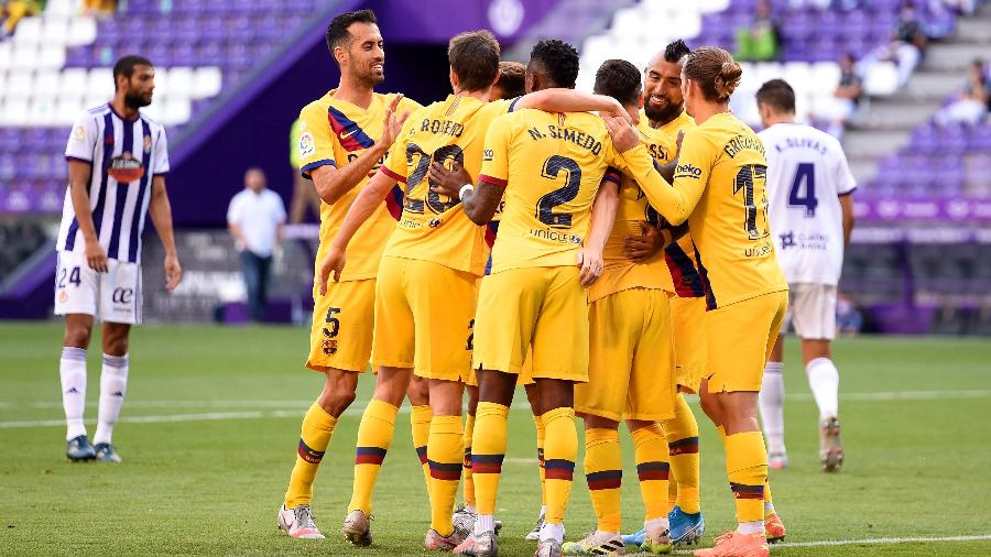 Barcelona em partida pelo Campeonato Espanhol -  Denis Doyle/Getty Images
