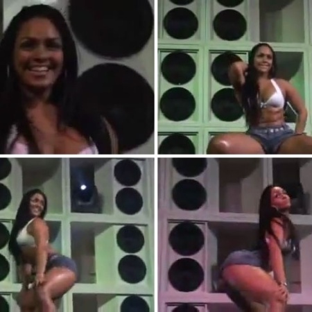 2007 - Mulher Melancia durante a coreografia da "Dança do Créu" - Reprodução/Youtube - Reprodução/Youtube