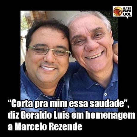 12.nov.2017 - Geraldo Luis homenageou o aniversário de Marcelo Rezende, e mais de 440 fãs do Bate-papo UOL no Facebook se emocionaram.