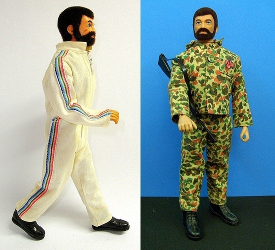 Falcon: O boneco veio para quebrar o tabu de que meninos não podiam ter bonecos como as garotas. O bonecos eram musculosos e tinham a marca característica de uma cicatriz no rosto - Reprodução