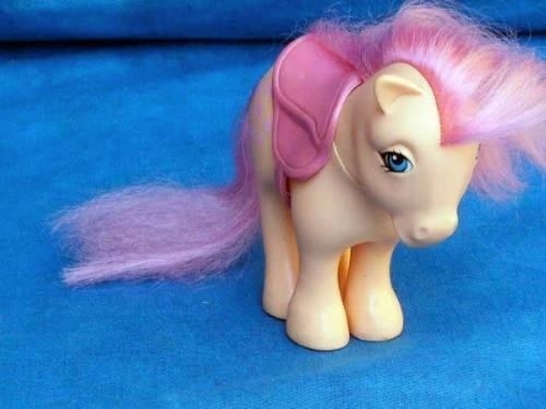 Meu Pequeno Pônei: Os cavalos de plástico tinham crinas de cor neon e vinham com pentes especiais para fazer penteados variados nos fofos animaizinhos - Reprodução
