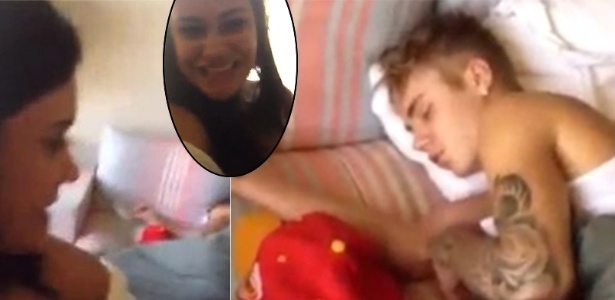  Um vídeo gravado por uma fã com Justin Bieber dormindo durante sua estadia no Brasil foi postado no YouTube