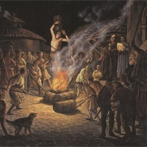 A fogueira foi uma das práticas mais usadas para condenar hereges à morte na Europa medieval - Reprodução/historiadigital.org
