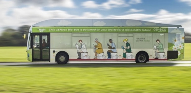 O Bio-Bus é um ônibus com 40 assentos, movido com gás biometano, gerado a partir do tratamento de esgoto e lixo - Divulgação