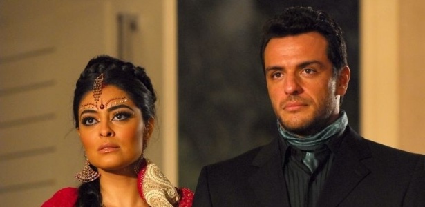 Juliana Paes e Rodrigo Lombardi viveram os protagonistas Maya e Raj em "Caminho das Índias" - Reprodução/Divulgação