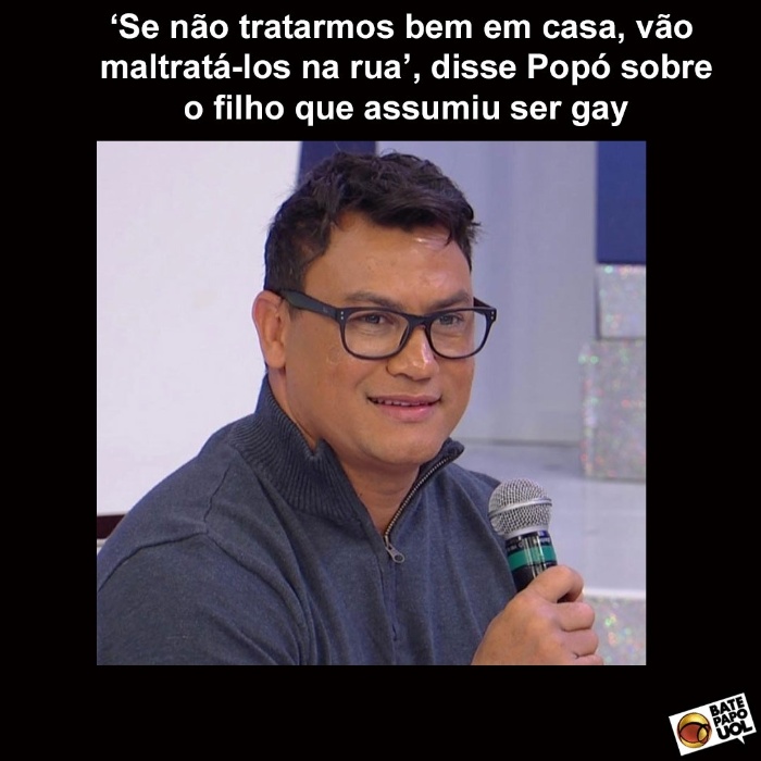 12.ago.2017 - A frase do ex-lutador Popó sobre a homossexualidade do filho encantou mais de 890 fãs do Bate-papo UOL.
