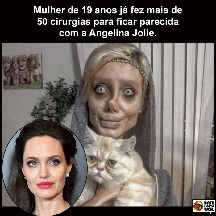 30.nov.2019 - A iraniana que tem o sonho de parecer a Angelina Jolie foi o assunto mais falado entre os fãs do Bate-papo UOL no Facebook nesse dia.