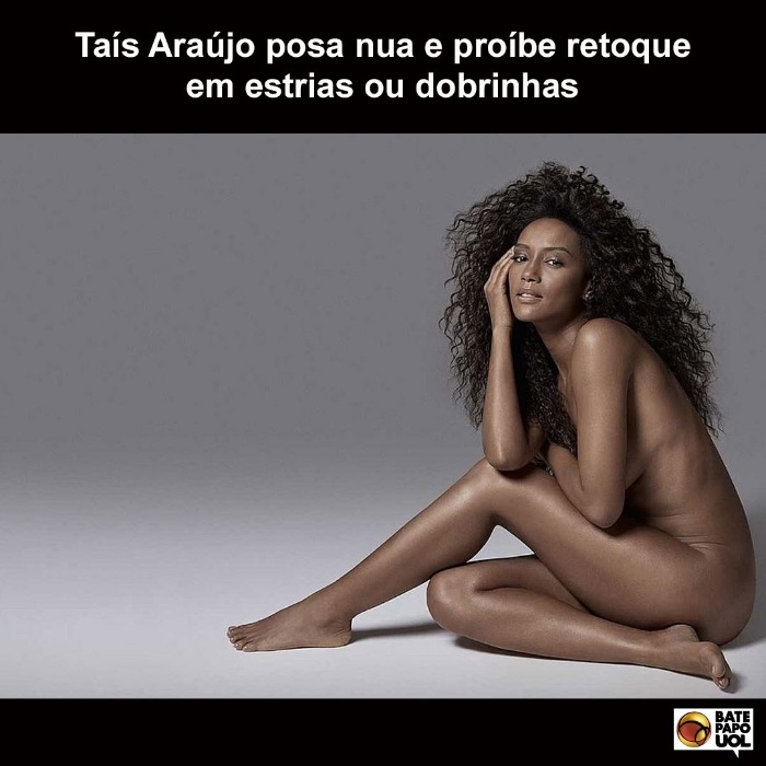 31.ago.2017 - A foto da linda Taís Araújo levou mais de 1.210 reações, comentários e compartilhamentos.