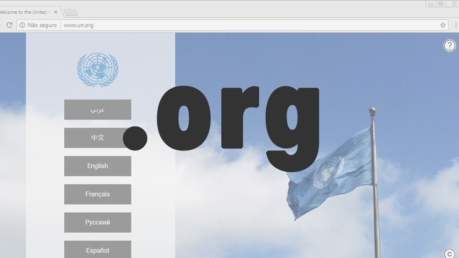 Registros para sites que terminam em .org são supervisionados pela ONG Internet Society - Reprodução/ONU