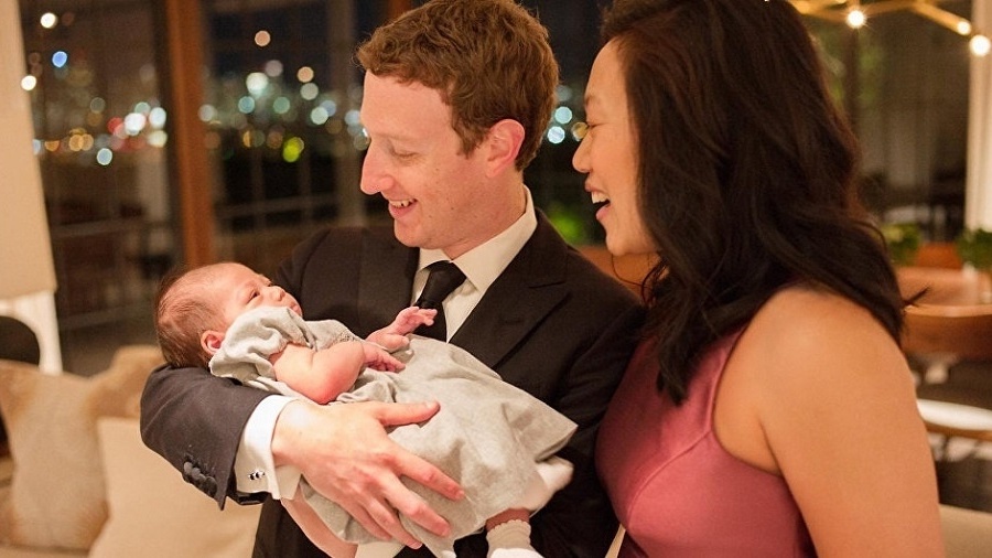 Zuckerberg é pai de duas filhas; uma de 2 anos e outra de quase 4 - Reprodução/Sputnik News