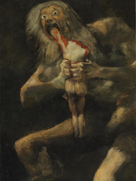 "Saturno Devorando Seu Filho", do pintor Francisco Goya "Saturno Devorando Seu Filho", do pintor Francisco Goya