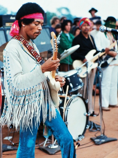 Há 50 anos, Jimi Hendrix no festival de música de Woodstock - Henry Diltz/AFP 