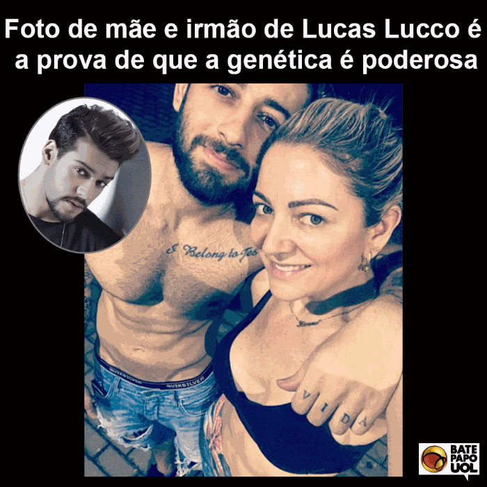 21.fev.2017 - O post mais popular entre os fãs do Bate-papo UOL no Facebook nesta terça foi o da (bela) família do sertanejo Lucas Lucco. 'Mãe????ou irmã?', comentou a internauta Fátima.