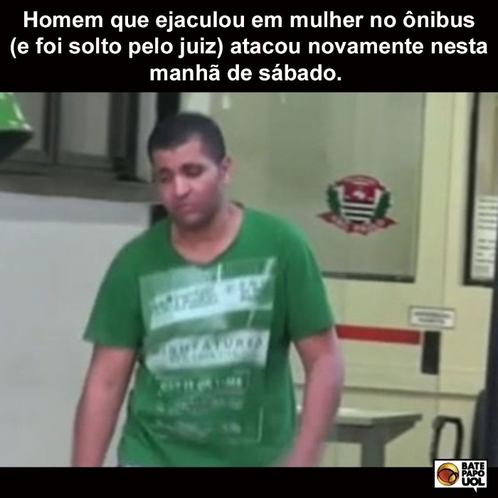 2.set.2017 - Mais de 1.420 interagiram com a postagem sobre a segunda prisão na mesma semana de Diego Novais, o homem que abusava sexualmente de passageiras de transporte público em São Paulo.