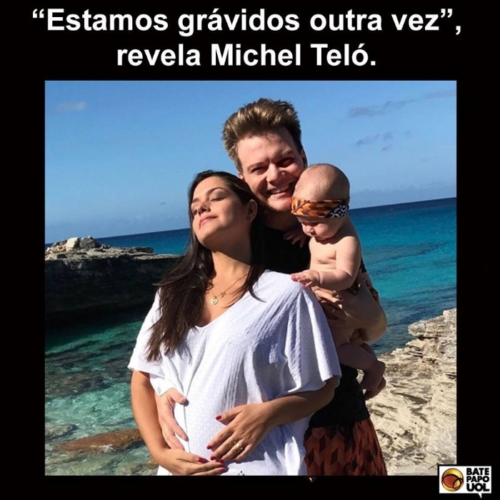 17.fev.2017 - Michel Teló está aumentando a família. A notícia da gravidez de Thaís Fersoza foi celebrada pelos internautas com 670 reações.