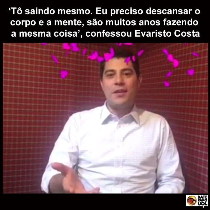 27.jul.2017 - 'Eu amo você! Muito obrigado pelo seu carinho', agradeceu a internauta Rute no post da declaração de Evaristo sobre sua saída da Globo.