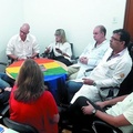 Reunião da Santa Casa com representantes da Secretaria de Saúde e da comunidade LGBTQ+ (Foto: Divulgação/Assessoria)