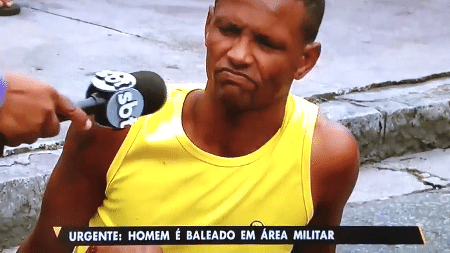 Homem dá entrevista sincera para o SBT do Rio de Janeiro (Reprodução)