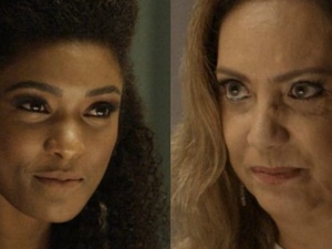 Nádia (Eliane Giardini) e Raquel (Erika Januza) de O Outro Lado do Paraíso (Divulgação/TV Globo).