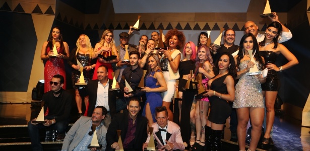 28.jun.2016 - A 3ª edição do Prêmio Sexy Hot, o Oscar da Indústria Pornô, aconteceu em São Paulo - Evelson de Freitas/BOL