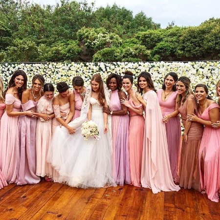 Madrinhas do casamento de Marina Ruy Barbosa e Xande Negrão - Reprodução/Instagram @gloriamariareal