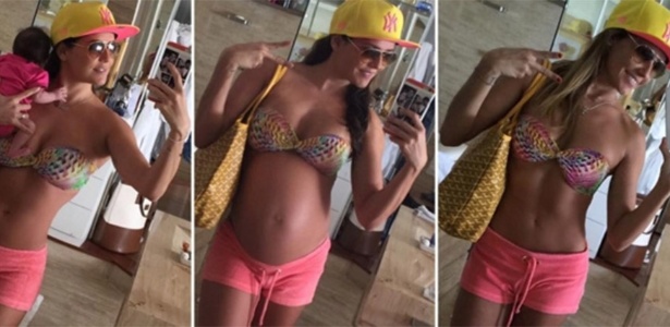 17.dez.2015 - Deborah Secco postou foto com barriga chapada e espantou fãs  - Reprodução/Instagram 