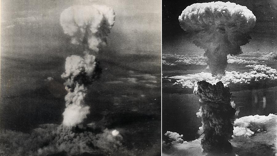 Imagens mostram efeitos da explosão das bombas atômicas de Hiroshima e Nagasaki, no Japão, em 1945