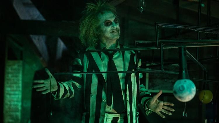 Michael Keaton em 'Beetlejuice Beetlejuice'