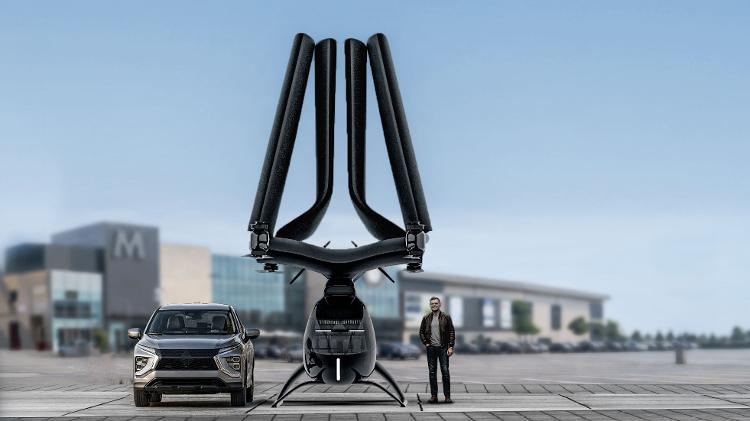  Aeronave tem como objetivo caber em uma vaga de carro quando estiver no solo