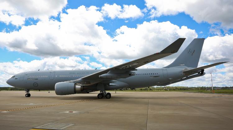 KC-30 australiano, um Airbus A330 MRTT usado para o transporte VIP