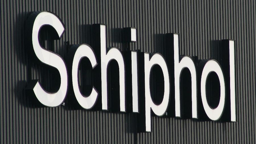 Logo do aeroporto de Schipol, em Amsterdã (Holanda)