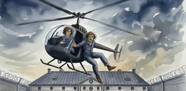 Amor cego: Ela aprendeu a pilotar helicóptero para resgatar marido preso