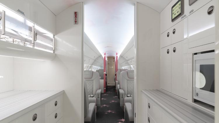 Avião 'Sliv Air' de Paris Hilton, um Gulfstream G450 que pode fazer voos intercontinentais