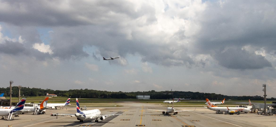 Movimentação no pátio de aeronaves do aeroporto de Guarulhos (SP) - Alexandre Saconi/21.jan.2023