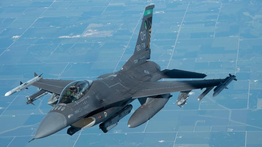 Caça F-16 da Guarda Aérea Nacional dos EUA: Modelo acompanhou o voo de Adam e não tentou abater a aeronave em momento algum