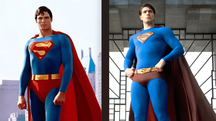Christopher Reeve e Brandon Routh como Superman