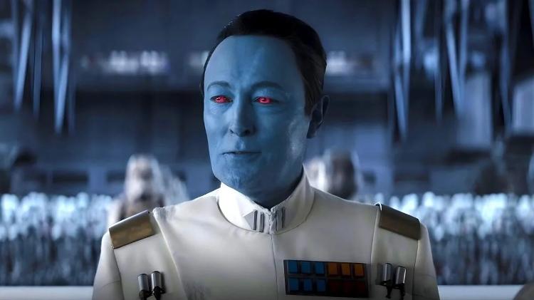 O Grão Almirante Thrawn (Lars Mikkelsen) é o grande vilão dessa fase de 'Star Wars'