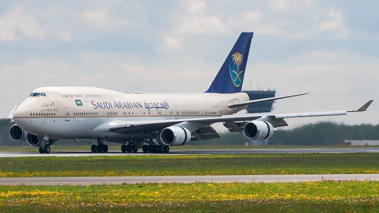 Avião Boeing 747 da família real da Arábia Saudita