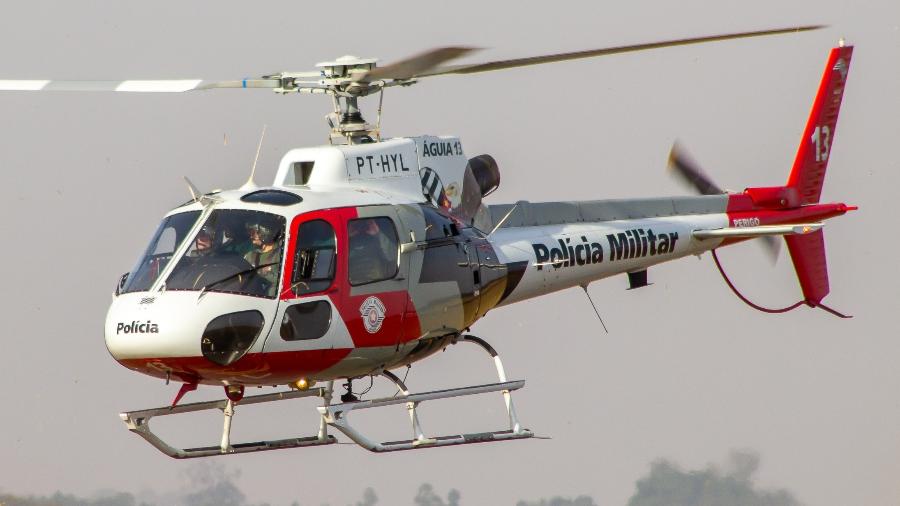 Helicóptero Esquilo (H125/AS350), um dos Águias da Polícia Militar de São Paulo