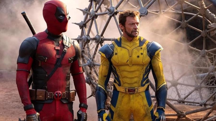 Ryan Reynolds e Hugh Jackman em 'Deadpool e Wolverine'