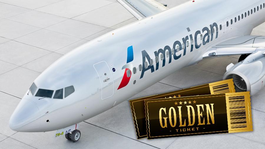 Programa da American Airlines garantia um bilhete vitalício para os compradores, um verdadeiro tíquete dourado - American Airlines e Freepik