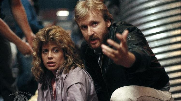 James Cameron dirige Linda Hamilton em 'O Exterminador do Futuro'