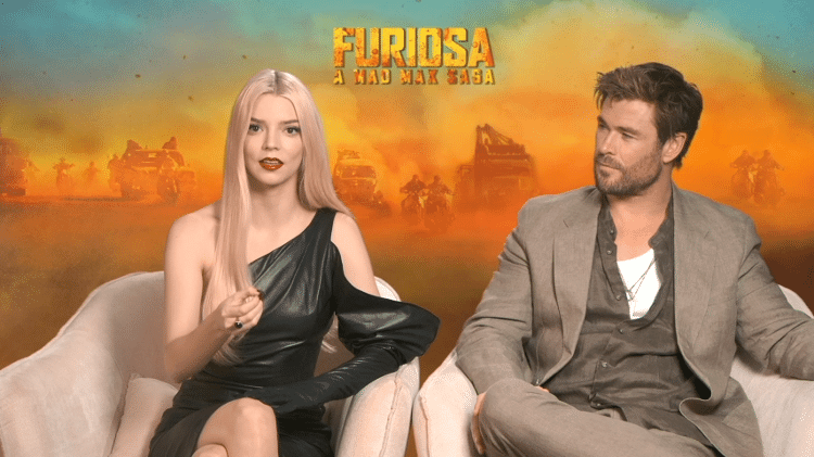 Anya Tatlor-Joy e Chris Hemsworth falam sobre 'Furiosa: Uma Saga Mad Max'