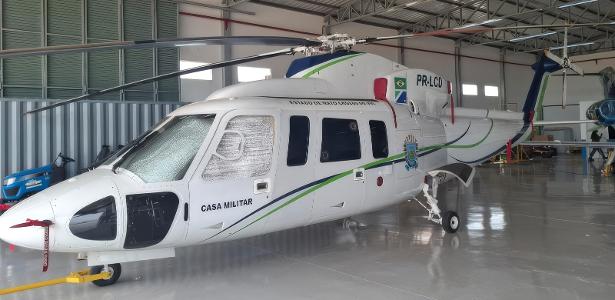 Helicóptero de luxo apreendido com tráfico vai a leilão por R$ 700 mil