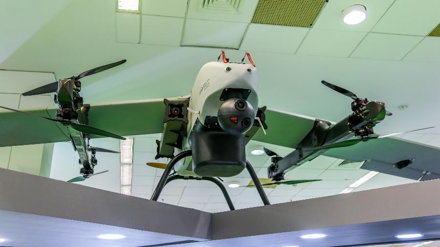 Drone Nauru 1000C, da brasileira XMobots, equipado com mísseis Enforcer - XMobots
