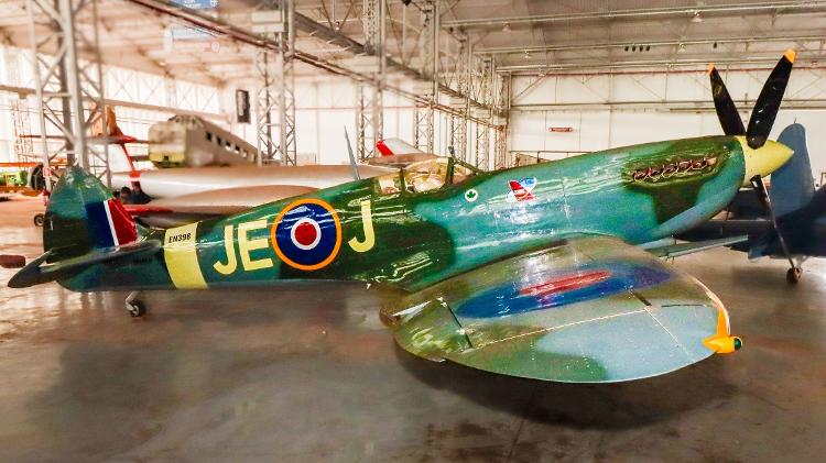Supermarine Spitfire do Museu Asas de um Sonho que será transferido para o Mapa, em SP