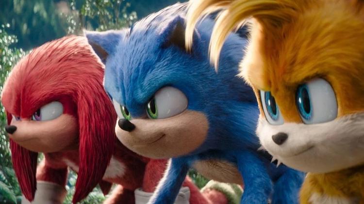 Knuckles, Sonic e Tails em 'Sonic 3'