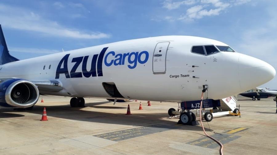Aeronave Boeing 737 cargueira da Azul Cargo: Exemplar é um dos devolvidos pela empresa após pedido de Chapter 11 Aeronave Boeing 737 cargueira da Azul Cargo: Exemplar é um dos devolvidos pela empresa após pedido de Chapter 11