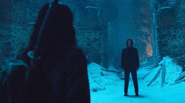 John Wick (Keanu Reeves) dá as caras em 'Bailarina' John Wick (Keanu Reeves) dá as caras em 'Bailarina'
