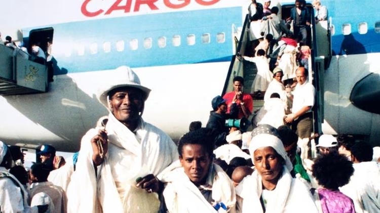 Judeus etíopes durante repatriação na Operação Salomão